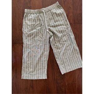 Beach Lunch Lounge Linen Blend Crops